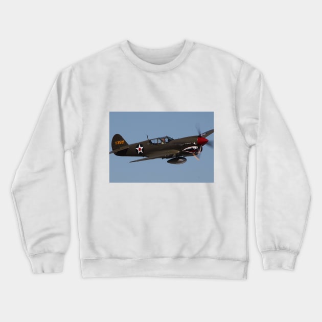 P-40 Warhawk Flying Tiger Crewneck Sweatshirt by acefox1